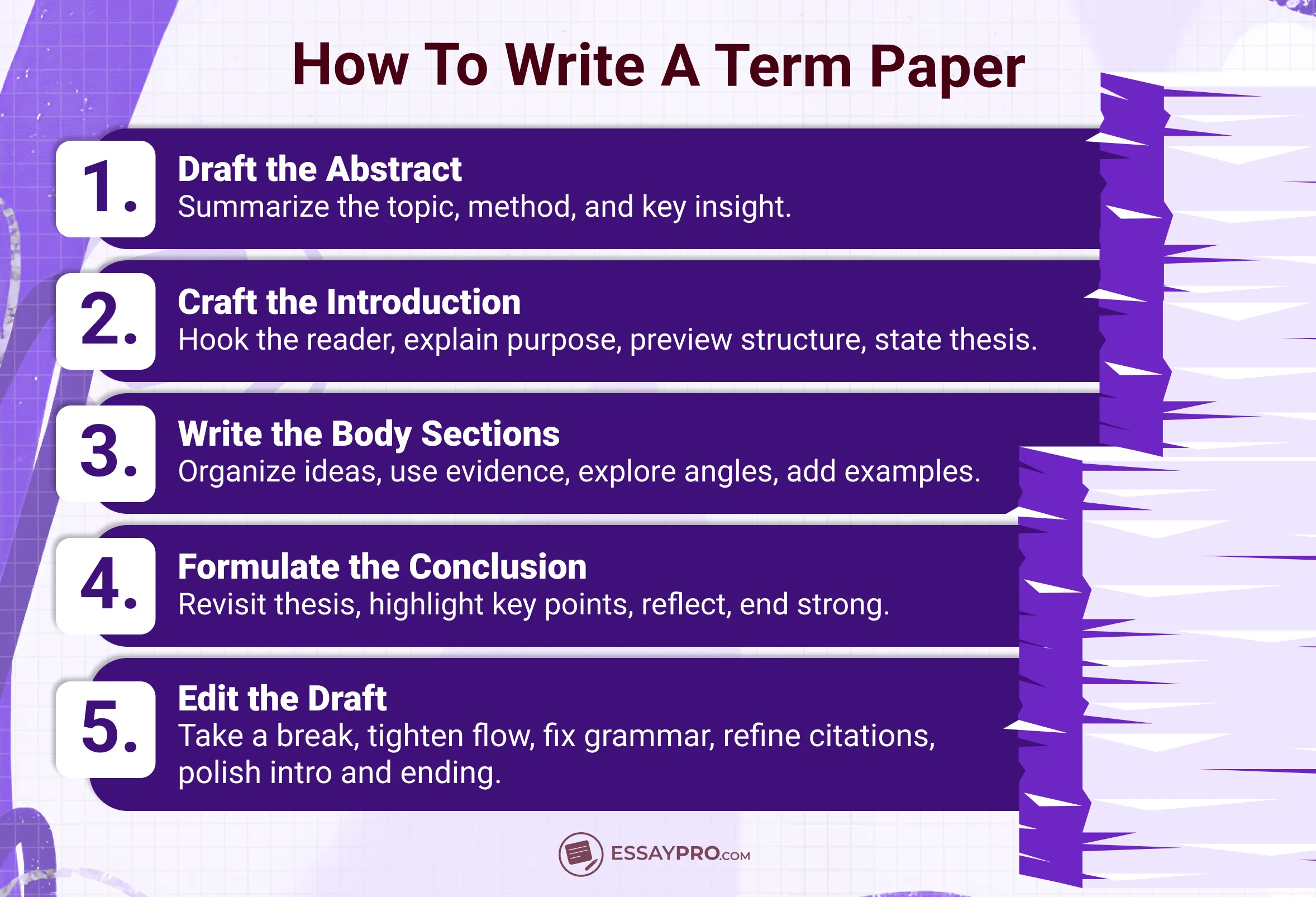 how to write a term paper